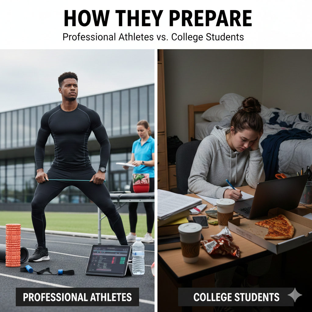 How Professional Athletes Prepare vs How Students Prepare